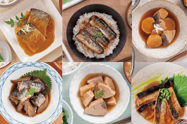 当店人気No.1和風おかず 三陸食堂 6種12食セット 魚 レトルト 常温保存 和風 煮魚 詰め合わせ 惣菜 惣菜セット 【災害食アワード最高賞受賞！さんま蒲焼】レンジOK 骨まで柔らかい おかず 仕送り さんま さば ぶり いわし thumbnail 2