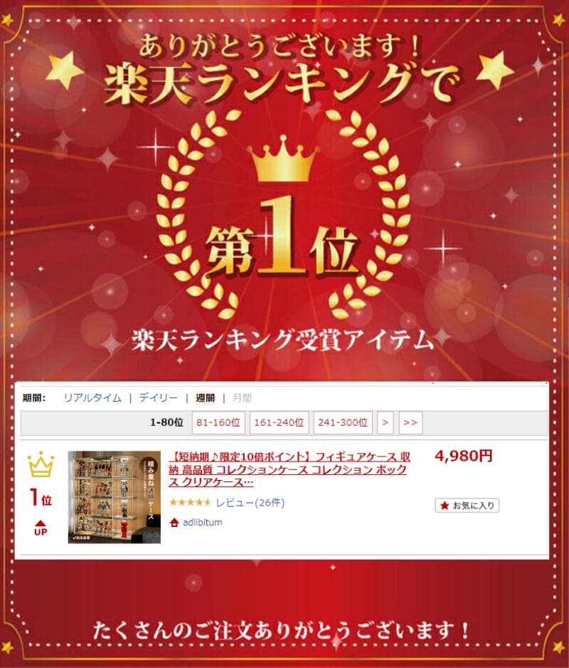 フィギュアケース 収納 高品質 ケース ボックス コレクションケース コレクションケース コレクション ボックス クリアケース 透明展示ケース 積み重ね可能 組み立て式 透明 アクリル コレクションボックス アクリルケース thumbnail 2