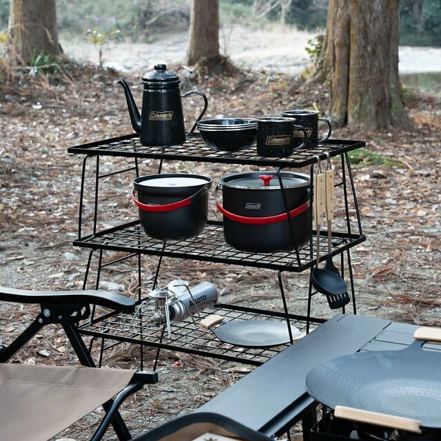 アルペンアウトドアーズ 軽量1.5kg アウトドアラック(3台セット) キャンプ テーブル その他 Alpen Outdoors AOD thumbnail 2