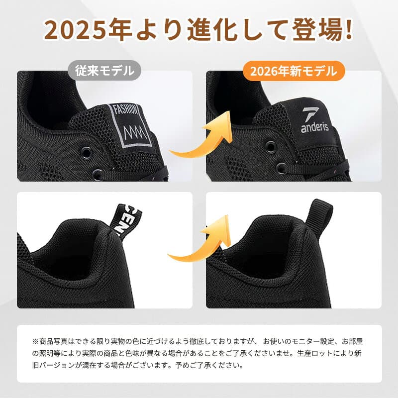 【9冠達成★爆安セール7,500円→2,980円〜】 スニーカー レディース メンズ 男女兼用 通学 中学生 ランニングシューズ ウォーキングシューズ 白 黒 3e 幅広 アウトドア 軽量 厚底 滑り止 外反母趾 体育館シューズ ジム 散歩 通学 通勤 通気性 エアクッション 母の日 thumbnail 3