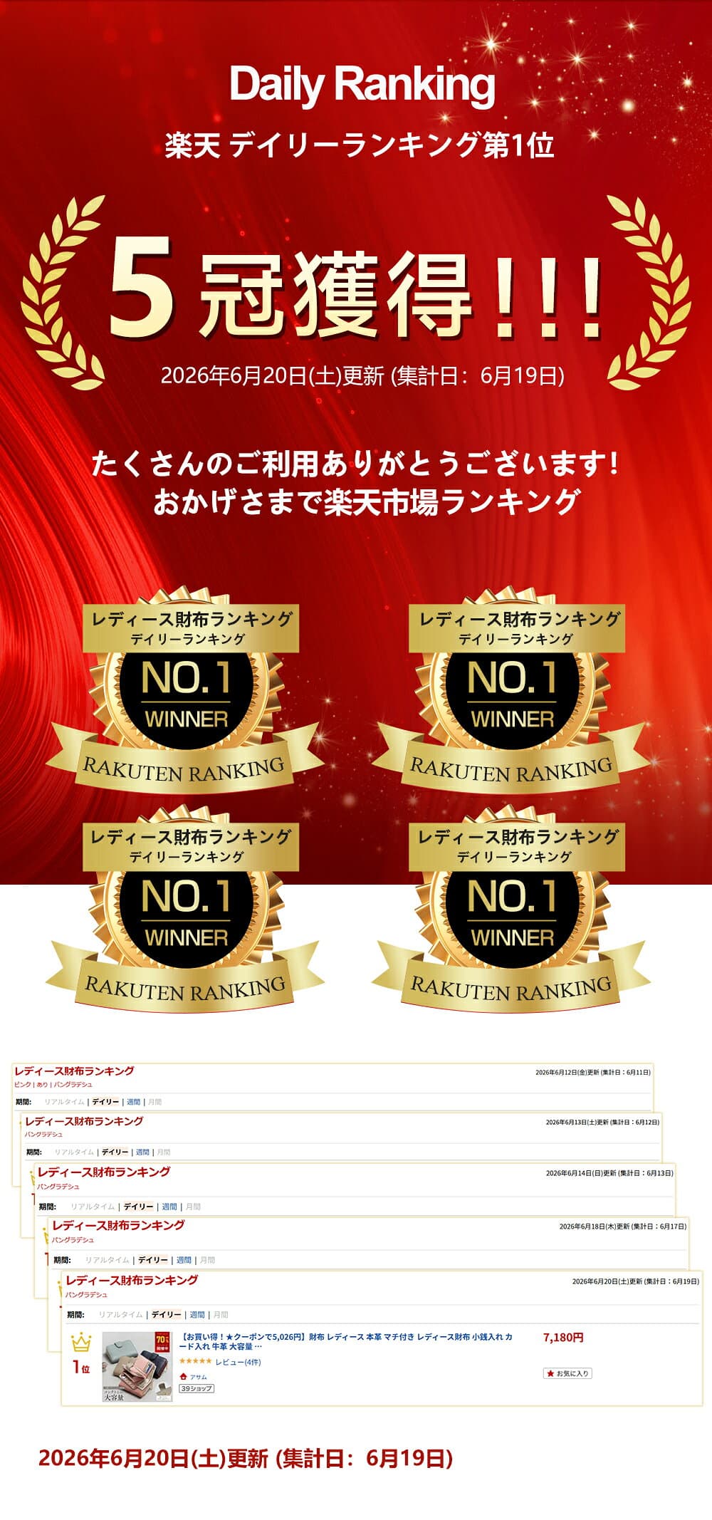 【先着30名様限定！★クーポンで3,822円】楽天1位 財布 レディース イタリアンレザー マチ付き レディース財布 小銭入れ カード入れ 本革 大容量 薄型 軽い カードケース さいふ 軽量 スリム ファスナー ロング ウォレット おしゃれ シンプル お財布 プレゼント ギフト thumbnail 2