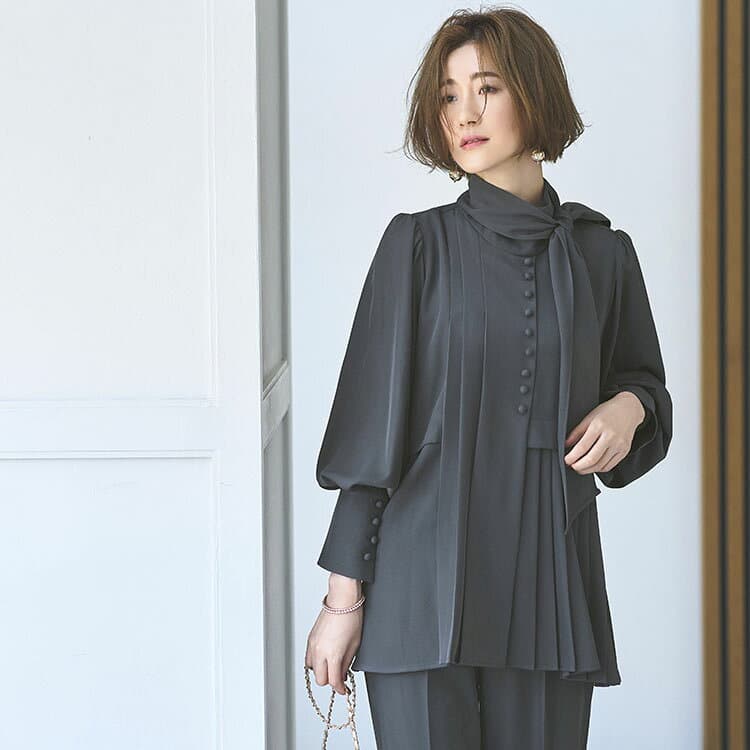 【10%OFFクーポン対象商品】【ストレッチ】レディース セットアップ 結婚式 お呼ばれ パーティー ママスーツ パンツスーツ セレモニースーツ フォーマルスーツ 七五三 卒業式 入学式 お宮参り オケージョン ミセス 50代 40代 30代 上品 きれいめ 母親 大きいサイズ 即日発送 thumbnail 2