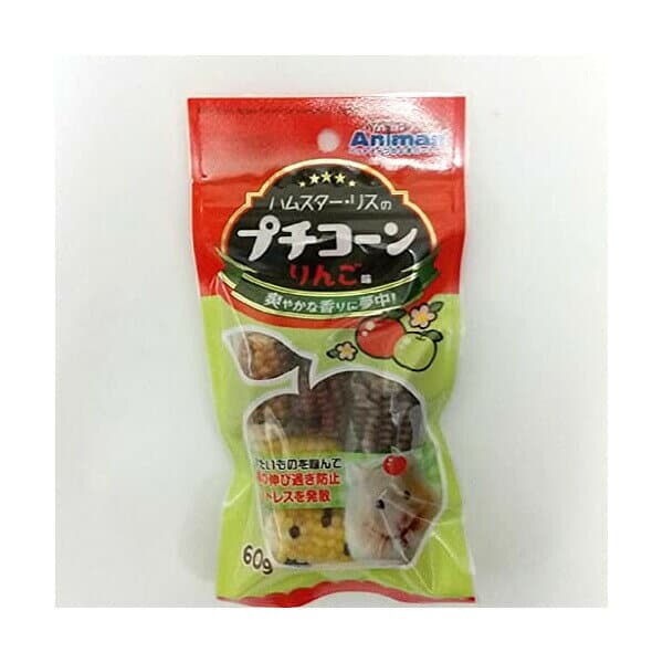 【3個セット】 ドギーマン ミニアニマン ハムスター用おやつ コーン りんご味 スナック DoggyMan ハムスター 小動物用品