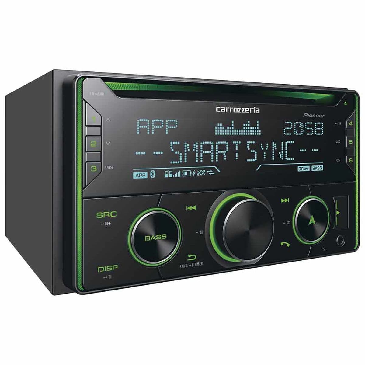 Pioneer パイオニア carrozzeria カロッツェリア FH-4600 2DIN メインユニット Bluetooth CD USB AUX iPhone Android DSP thumbnail 2
