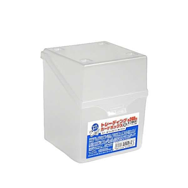 トレーディングカードボックス S ワイドタイプ 240枚収納 8.8×8.8×高さ10.7cm (100円ショップ 100円均一 100均一 100均)