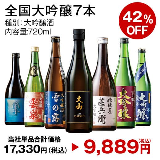 最大51%オフ 日本酒 大吟醸酒 特割 全国 7酒蔵 10酒蔵 12酒蔵 大吟醸 地酒 飲みくらべ 7本組 10本組 12本組 飲み比べセット 720ml お中元 敬老の日 父の日 ギフト プレゼント 【7560円(税込)以上で送料無料】 thumbnail 2