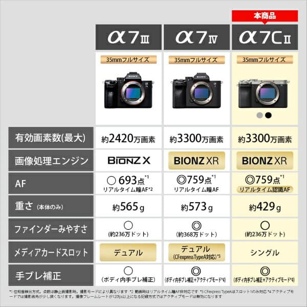 【エントリーで最大2万ポイント当たる｜10/27まで】 SONY｜ソニー α7C II ミラーレス一眼カメラ ズームレンズキット シルバー ILCE-7CM2L [ズームレンズ] thumbnail 3