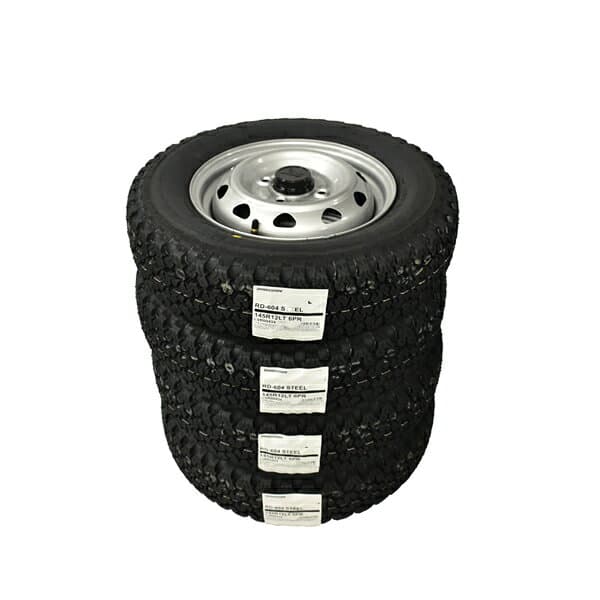 【2026年製造】 ブリヂストン【マッドアンドスノー】604V 145/80R12 80/78N + 単穴スチールホイール●PK355S 鉄ホイール4本セット【軽トラック】【軽貨物】【新品】離島・沖縄県への出荷はできません thumbnail 3