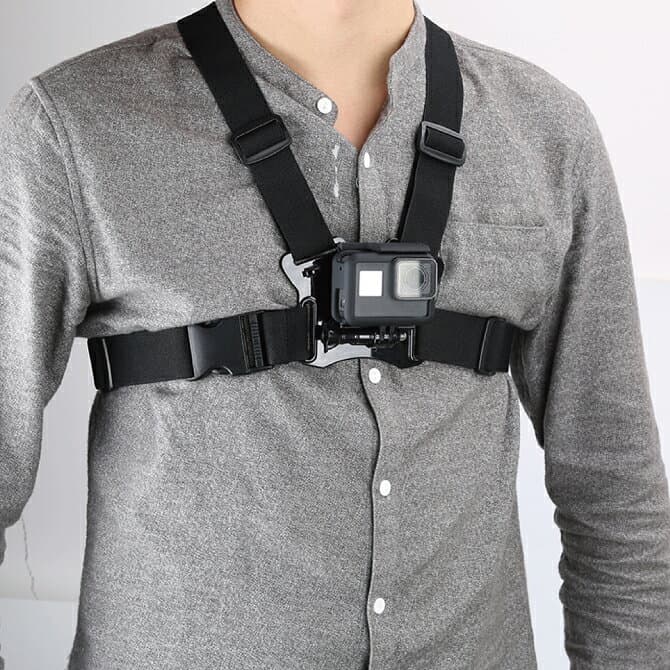 GoPro マウントゴープロ マウント GoPro アクセサリー ゴープロ アクセサリー チェスト ベルト マウント チェストマウント ハンズフリー アクションカメラ DJI Insta360 胸 肩 ショルダー ナイロン 軽量 伸びる 丈夫 簡単 固定 撮影 TELESIN GP-CGP-T07 送料無料
