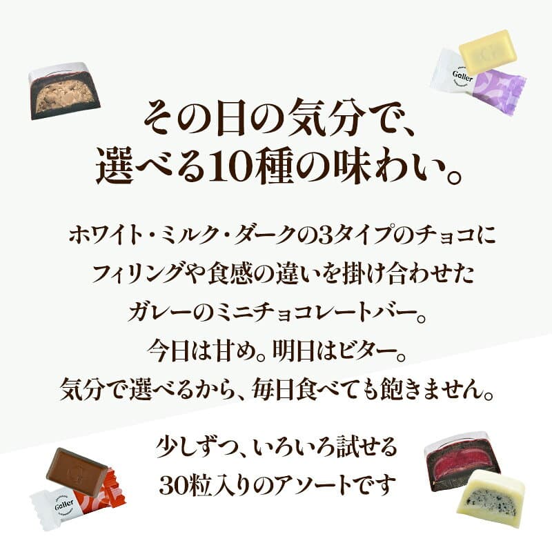 ガレー ミニチョコレート 30粒［メール便］【3～4営業日以内に出荷】［賞味期限：2026年11月21日］【送料無料】[C] thumbnail 2