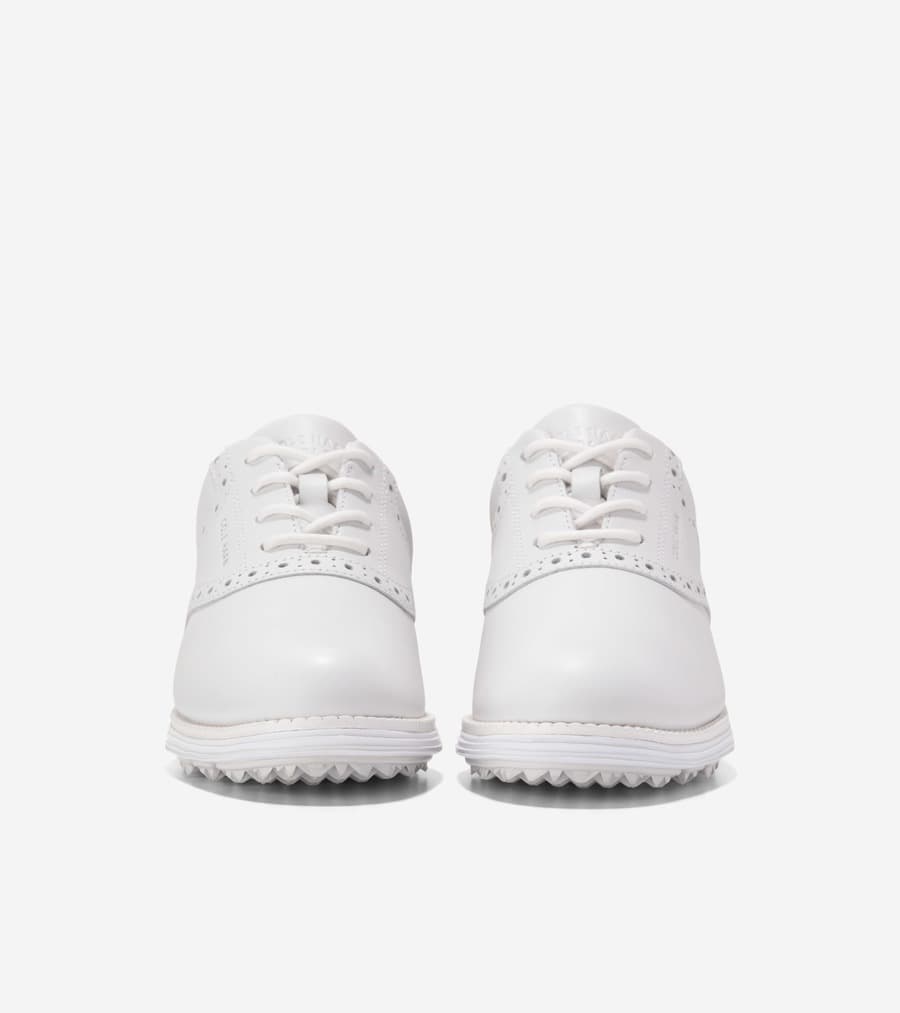 コールハーン Colehaan ウイメンズ シューズ スニーカー オリジナルグランド サドル ゴルフ womens W31275 オプティックホワイト / グレイシャ— グレー thumbnail 2
