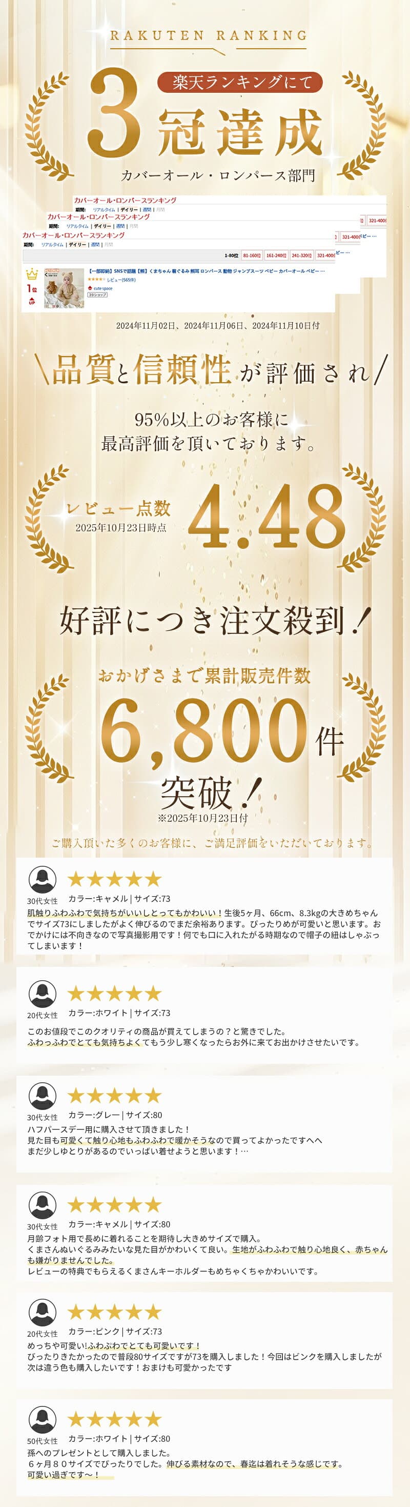 ＼楽天1位!レビュー800+件突破／【即納】熊 くまちゃん 着ぐるみ 熊耳 ロンパース 動物 赤ちゃん くまちゃんロンパース ハロウィン ジャンプスーツ ベビー カバーオール キッズ ベビー服 女の子 男の子 長袖 なりきり 帽子 着ぐるみ 足つき 前開き 可愛い 防寒 thumbnail 2