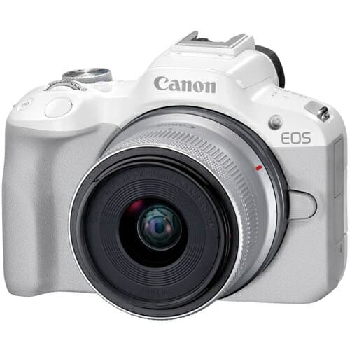 CANON キヤノン EOS R50 RF-S18-45 IS STM レンズキット ホワイト APS-C ミラーレス一眼カメラ EOSR50L1845ST