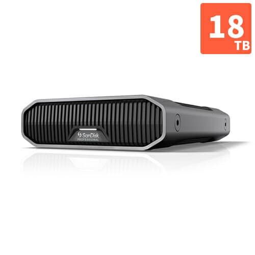 SanDisk Professional SDPHF1A-018T-SBAAD 外付けHDD G-DRIVE 18TB USB 3.2 Gen2 USB3.0 SDPHF1A018TSB