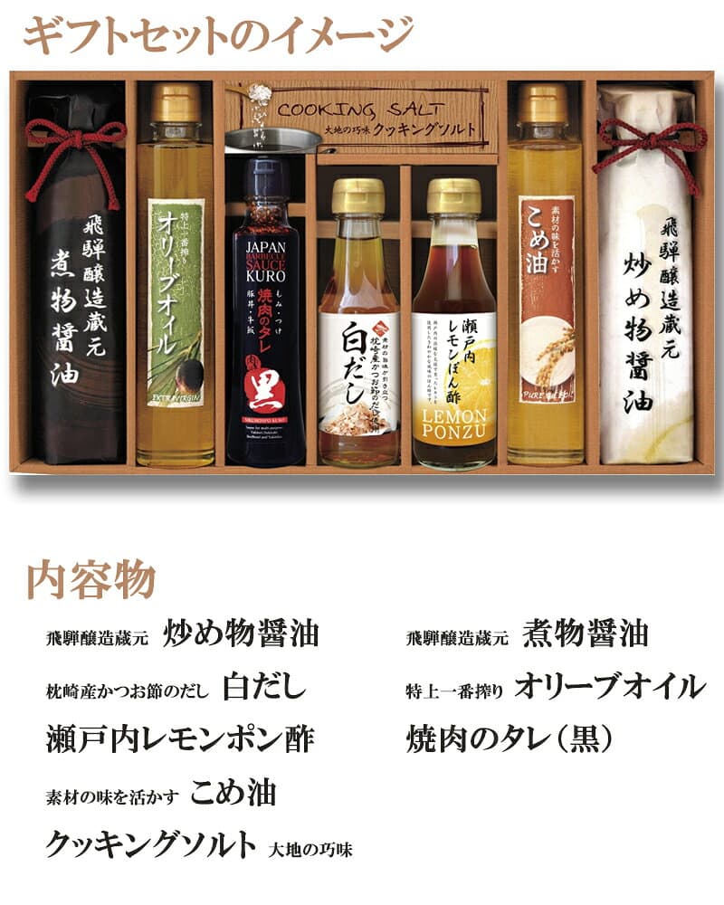 【送料無料】美食ファクトリー【厳選 こだわり調味料ギフト 8点セット】(NIH-50R)[d8][B]△△△＠【ギフト セット 調味料 ギフトセット ご挨拶 出産内祝い 結婚内祝い 快気内祝い 新築内祝い お中元 暑中御見舞い 残暑御見舞い お歳暮 法要 香典返し 誕生日 プレゼント】 thumbnail 3