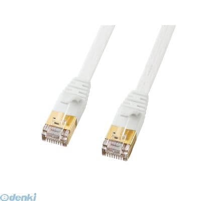 サンワサプライ KB-FLU7-01W CAT7ウルトラフラットLANケーブル 1m、ホワイト KBFLU701W SANWA パソコン周辺機器 SUPPLY より線