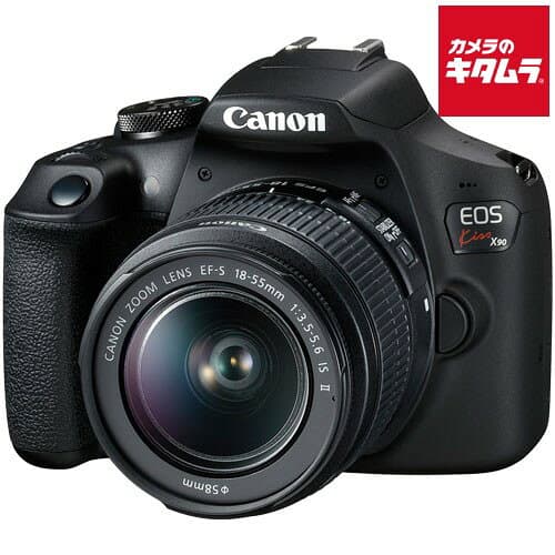 キヤノン EOS Kiss X90 EF-S18-55 IS II レンズキット Canon デジタル一眼レフ 初心者 Wi-Fi 標準ズーム 《納期約1．5ヶ月》