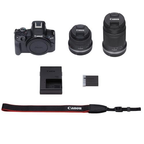 キヤノン EOS R50 ダブルズームキット ブラック Canon ミラーレス一眼カメラ 望遠 運動会 自撮り 4K 初心者 《納期約1．5ヶ月》 thumbnail 3
