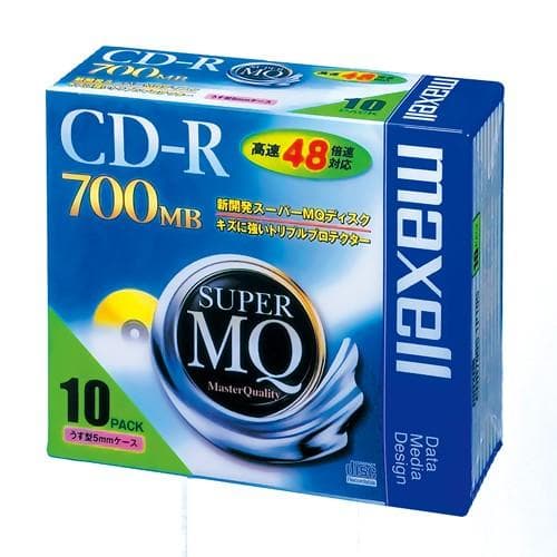マクセル maxell データ用 CD-R 700MB 48倍速対応 CDR700S.1P10S 1パック（10枚入）