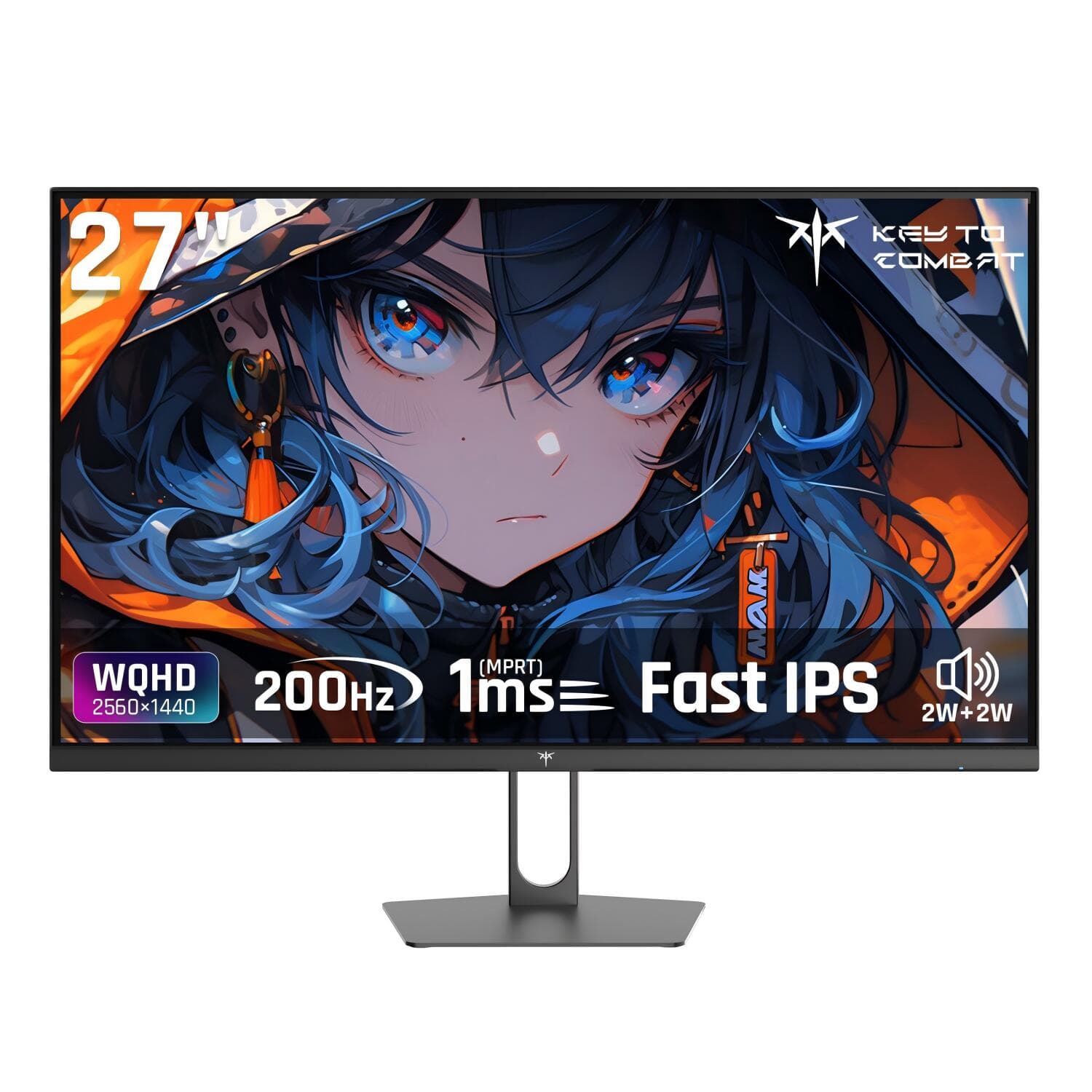 ゲーミングモニター 27インチモニター 液晶ディスプレイ WQHD (2560x1440) Fast IPS 200Hz 1ms(MPRT) 124%sRGB 低ブルーライトフリッカーフリーFreeSync & G-Sync対応高輝度400cd/m² PS5対応HDMI×2 DP×1.4 KTC H27T22C 3年保証