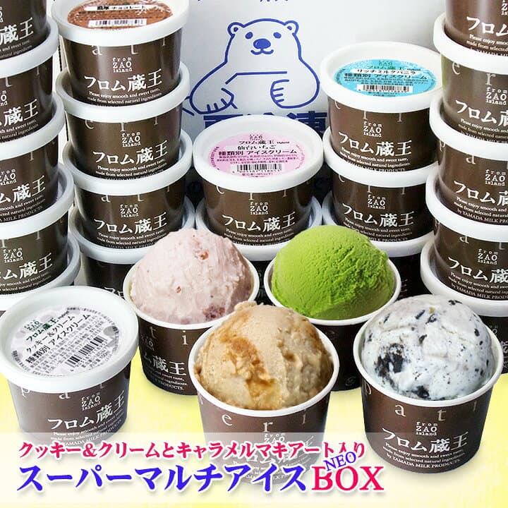 6種類24個入り 【送料無料】フロム蔵王 Hybrid NEOマルチアイスBOX24【アイスクリーム ギフト 詰め合わせ】