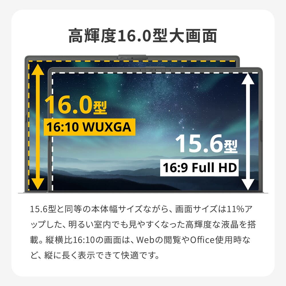 【公式・新品:送料無料】ノートパソコン office付き 新品 おすすめ FMV Note A WA3-K3 【A75-K3ベースモデル】16.0型 Windows11 Home Core i7 メモリ16GB SSD 512GB office 搭載モデル RK_WA3K3_A010 K1TD000VJP K1TD000XJP K1TD000WJP thumbnail 3