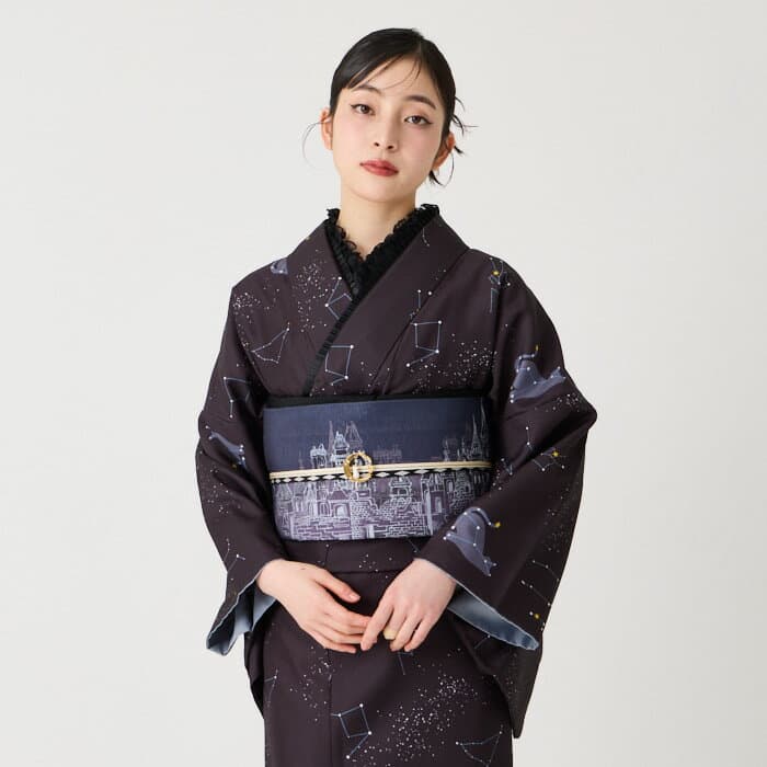 【先着順！最大10%OFFクーポン 10/24 20:00〜10/27 9:59】 【セール10%オフ】京袋帯 「 CHURCH part2 」公式 ふりふ セレクト 三松 大正ロマン 和柄 レトロ モダン フリーサイズ アンティーク 風 和 和服 kimono おしゃれ きもの 幾何学 個性 洋風 普段着 卒業式 thumbnail 2