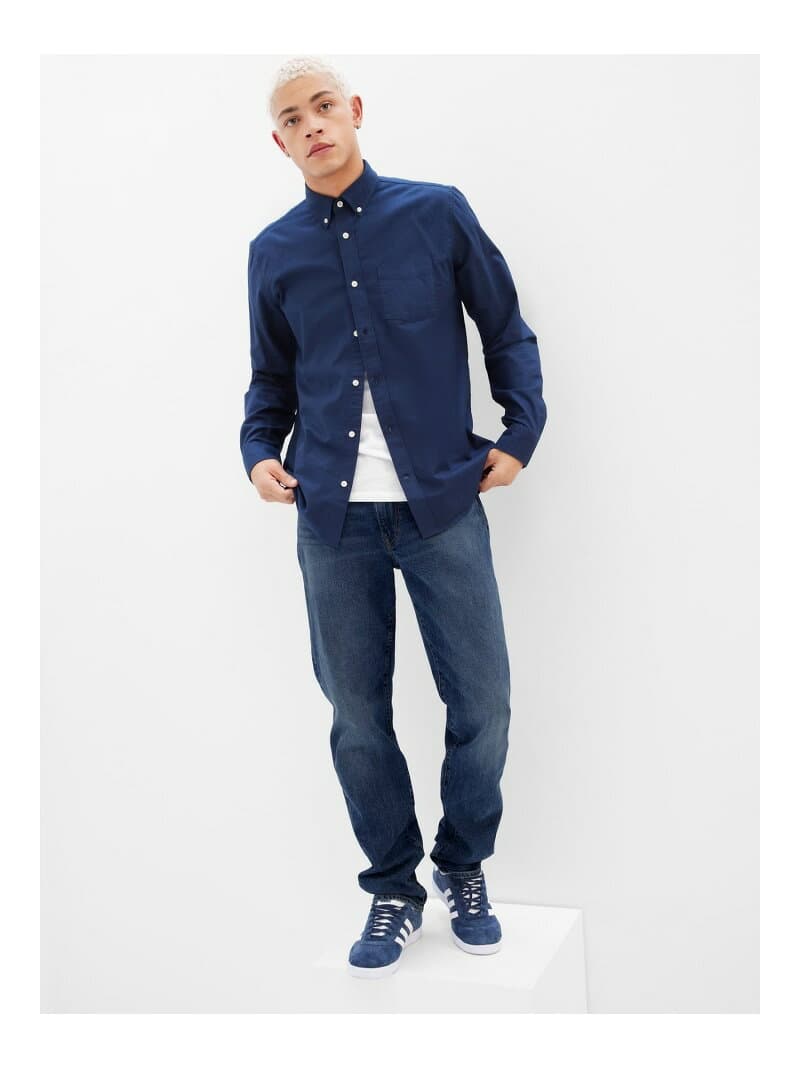 (M)Gapflex ウォッシュウェル ストレートジーンズ GAP ギャップ パンツ ジーンズ・デニムパンツ ブルー【送料無料】[Rakuten Fashion] thumbnail 2