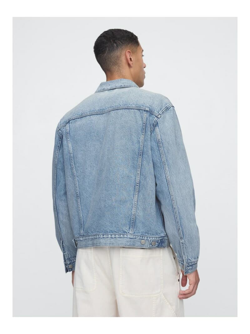 【SALE／19%OFF】(M)アイコン デニムジャケット GAP ギャップ ジャケット・アウター デニムジャケット ブルー【RBA_E】【送料無料】[Rakuten Fashion] thumbnail 2