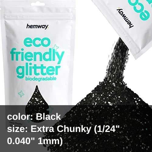 Hemway 環境に優しい生分解性グリッター 100g / 3.5オンス バイオ化粧品 安全なスパークル ビーガン 顔、アイシャドウ、ボディ、ヘア、ネイル、フェスティバルメイクアップ、クラフト用 - 1/24インチ 0.04インチ 1mm - シルバーホログラフィック Hemway Eco thumbnail 3