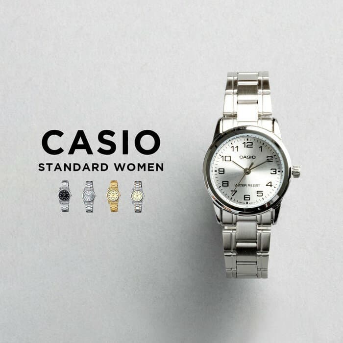 【10年保証】【日本未発売】CASIO STANDARD WOMEN カシオ スタンダード LTP-V001D 腕時計 時計 ブランド レディース 子供 女の子 チープカシオ チプカシ アナログ 薄型 軽量 高級感 高見え 上品 ビジネス シンプル カジュアル メタル 海外モデル ギフト プレゼント