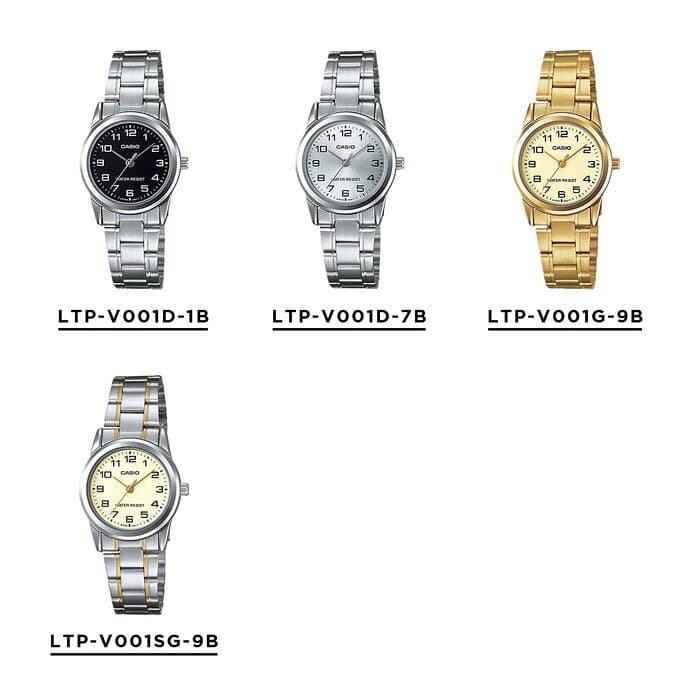 【10年保証】【日本未発売】CASIO STANDARD WOMEN カシオ スタンダード LTP-V001D 腕時計 時計 ブランド レディース 子供 女の子 チープカシオ チプカシ アナログ 薄型 軽量 高級感 高見え 上品 ビジネス シンプル カジュアル メタル 海外モデル ギフト プレゼント thumbnail 2