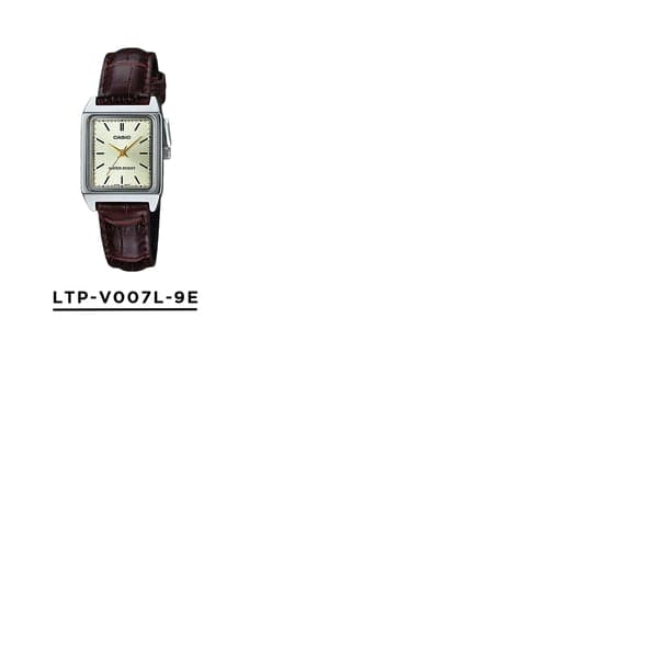 【10年保証】【日本未発売】CASIO STANDARD WOMEN カシオ スタンダード LTP-V007L 腕時計 時計 ブランド レディース 女の子 チープカシオ チプカシ アナログ 角型 高級感 高見え ビジネス シンプル かわいい レトロ 茶 レザー 革ベルト 海外モデル ギフト プレゼント thumbnail 3