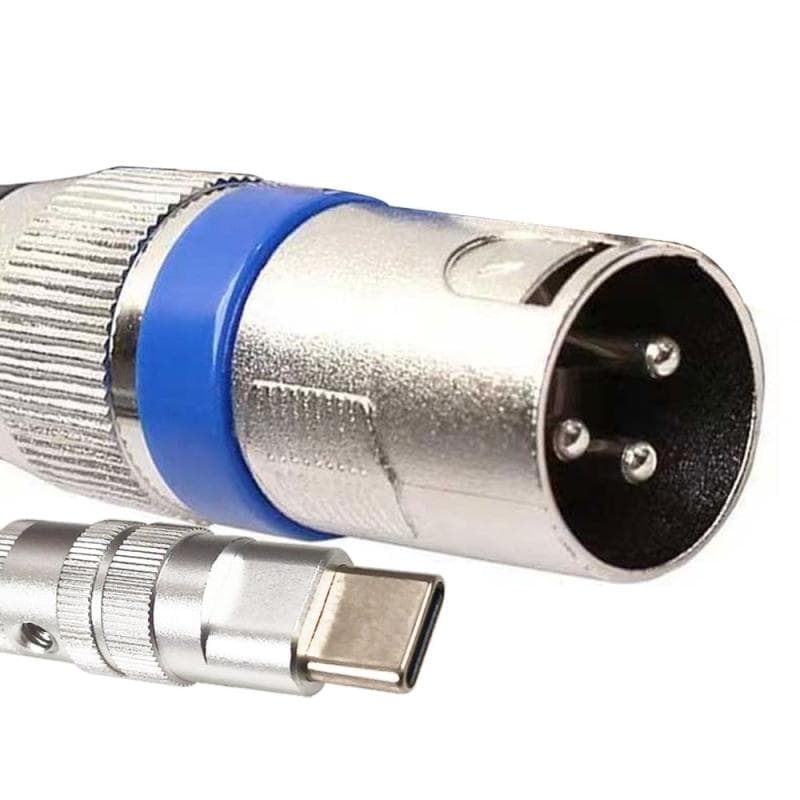 USB-C 3ピン XLRケーブル2M TYPE-C-XLR レコーディングケーブル 93dB 低ノイズ XLRバランス接続 マイクレコーディング コンデンサーマイク AVアンプ スピーカー その他のレコーディング機器 プラグ thumbnail 2