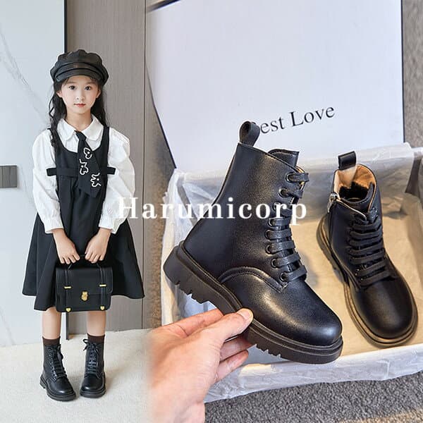 【6%OFFクーポン】子供ブーツ 裏起毛 ブーツ キッズ 女の子 男の子 春秋冬 ショートブーツ 編み上げ 子供 靴 シューズ ジュニア レースアップブーツ ジュニアブーツ キッズブーツ フォーマル靴 入学式 卒業式 発表会 結婚式 ピアノ おしゃれ 可愛い ベビー靴 暖かい 22cm