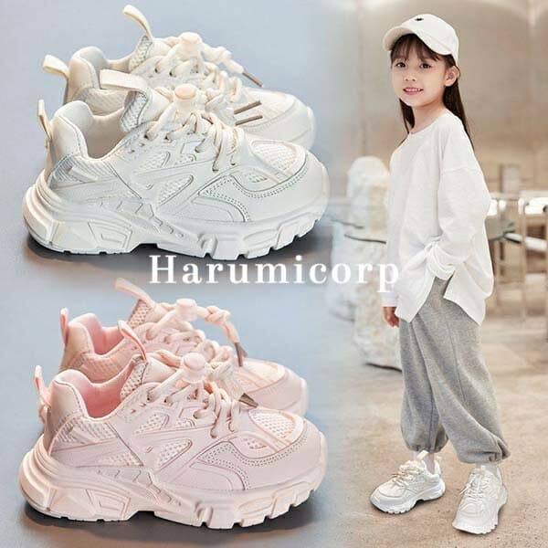 スニーカー キッズ 女の子 男の子 子供 靴 ブラック シューズ 軽量 通気 運動靴 白 黒 子ども靴 ジュニア キッズ靴 ベビー靴 スポーツ くつ 赤ちゃん おしゃれ 可愛い 遠足 運動会 通園 通学 お出かけ 旅行 17cm 18cm 19cm 20cm 21cm 22cm 歩きやすい 春夏秋冬