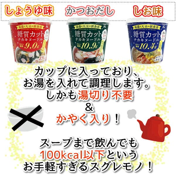 ダイエット食品の定番こんにゃく麺【即席タイプ 送料無料】カップこんにゃくラーメン 3種類12食セット こんにゃく麺 こんにゃくラーメン thumbnail 3