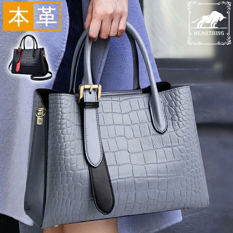 【高品質牛革/クロコダイル型押し/大容量/おしゃれ】本革 レディース バッグ トートバッグ 牛革 レザー A4サイズ ビジネス カバン おしゃれ 大きい 大きめ 横型 縦型 通勤 通学 旅行 出張 軽量 ママ かばん 鞄 ハンドバッグ 斜め 肩掛け オシャレ 大学生 軽量