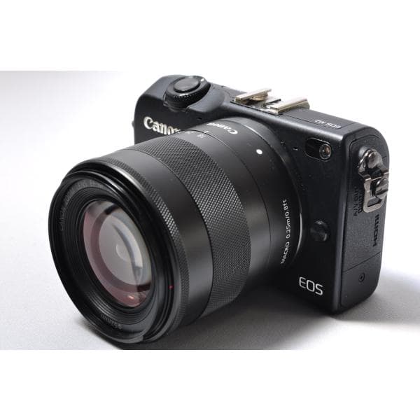 【中古】【1ヶ月保証】 キヤノン Canon EOS M2 レンズキット ブラック ミラーレス一眼