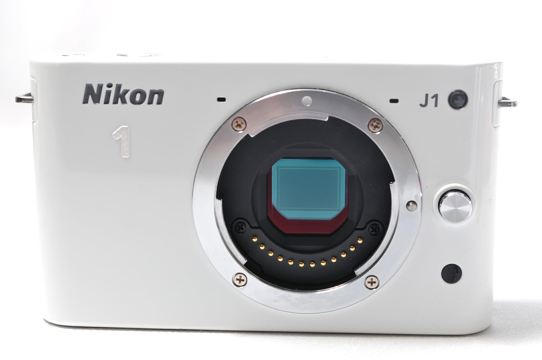 【中古】【1ヶ月保証】 ミラーレス一眼 ニコン Nikon 1 J1 レンズキット ホワイト thumbnail 2
