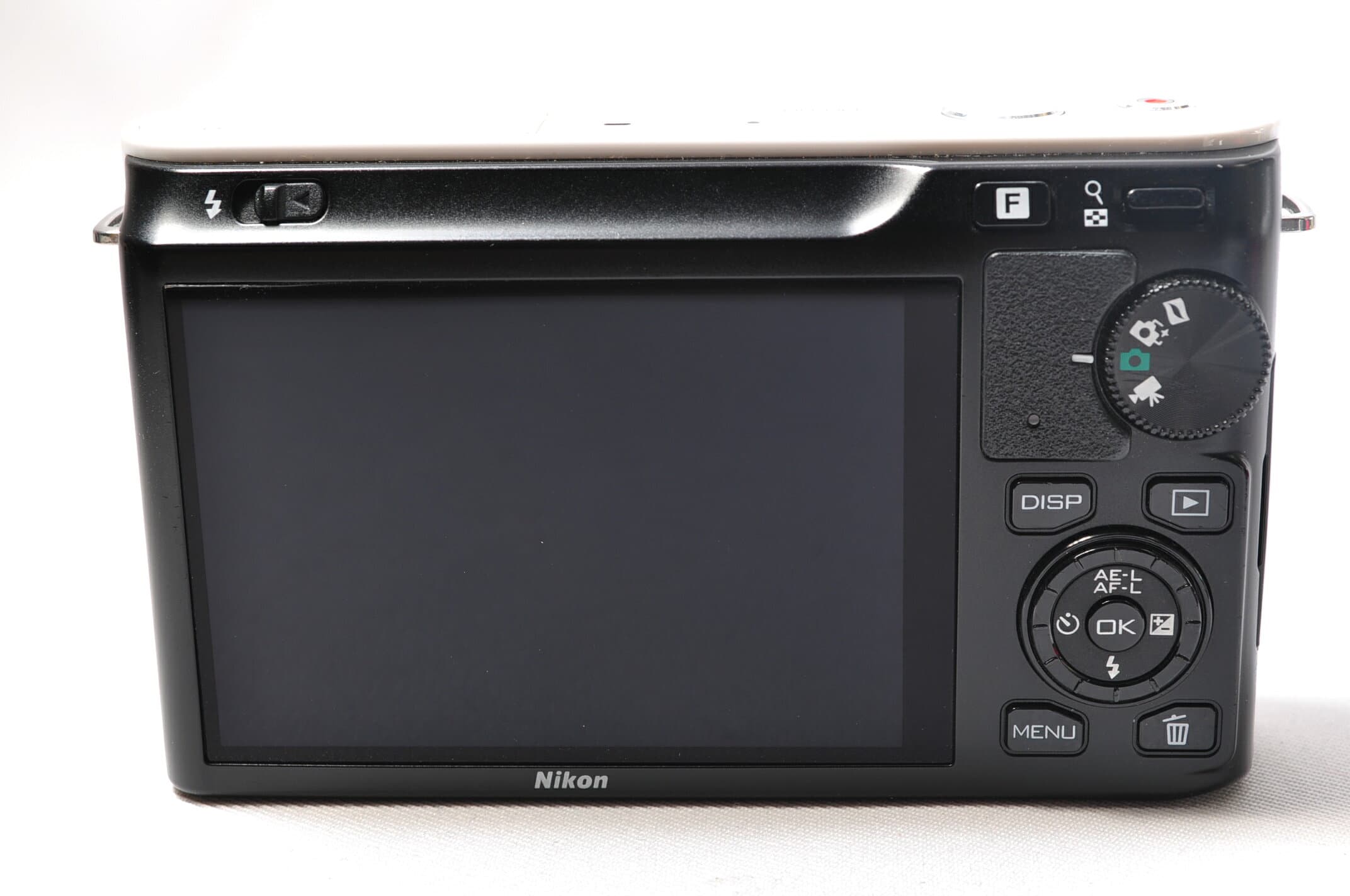 【中古】【1ヶ月保証】 ミラーレス一眼 ニコン Nikon 1 J1 レンズキット ホワイト thumbnail 3