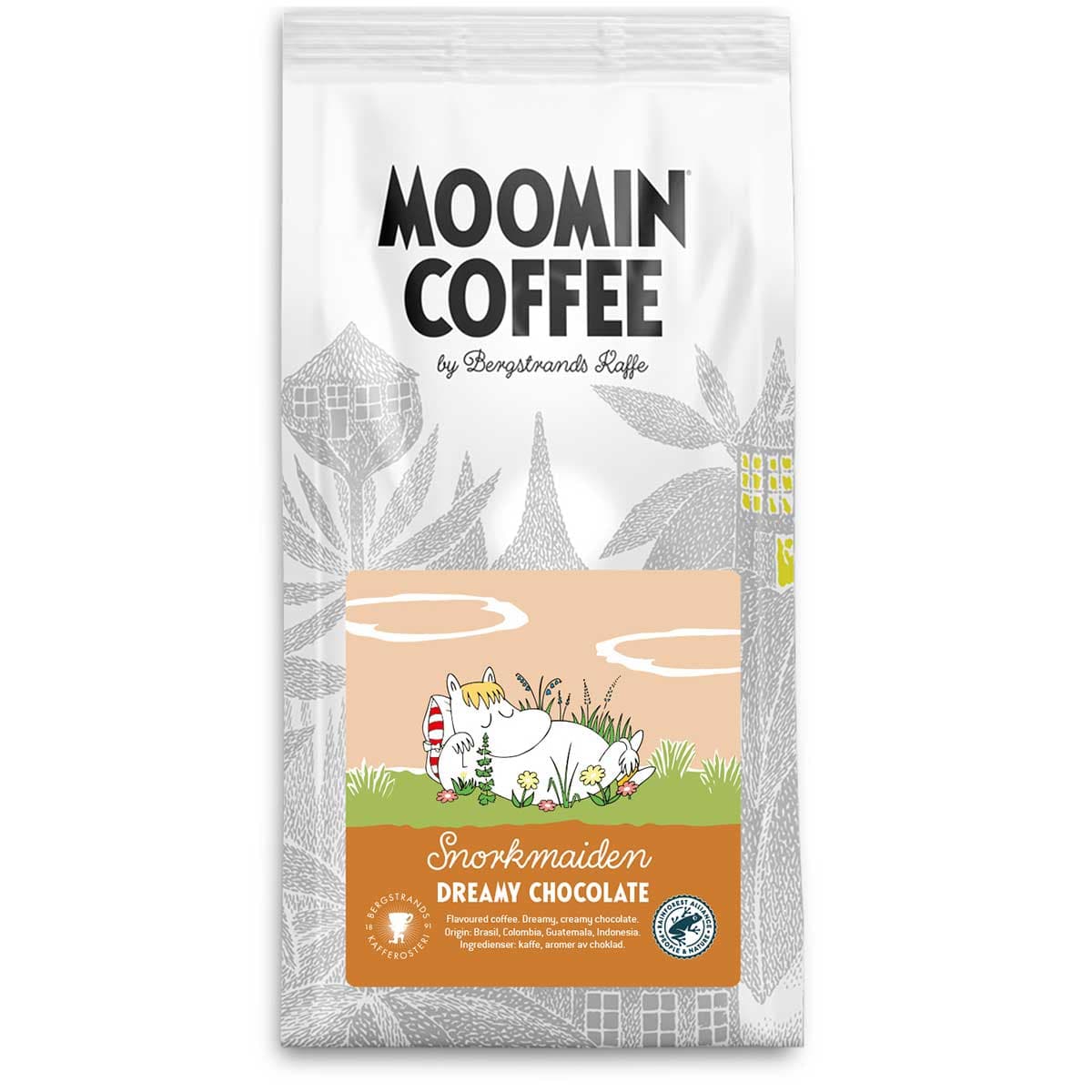 Moomin ムーミン Bergstrands Kafferosteri ベルグストランドコーヒー ムーミンフレーバーコーヒー（ スノークのおじょうさん / ドリーミーチョコレート / 250g )【北欧雑貨】