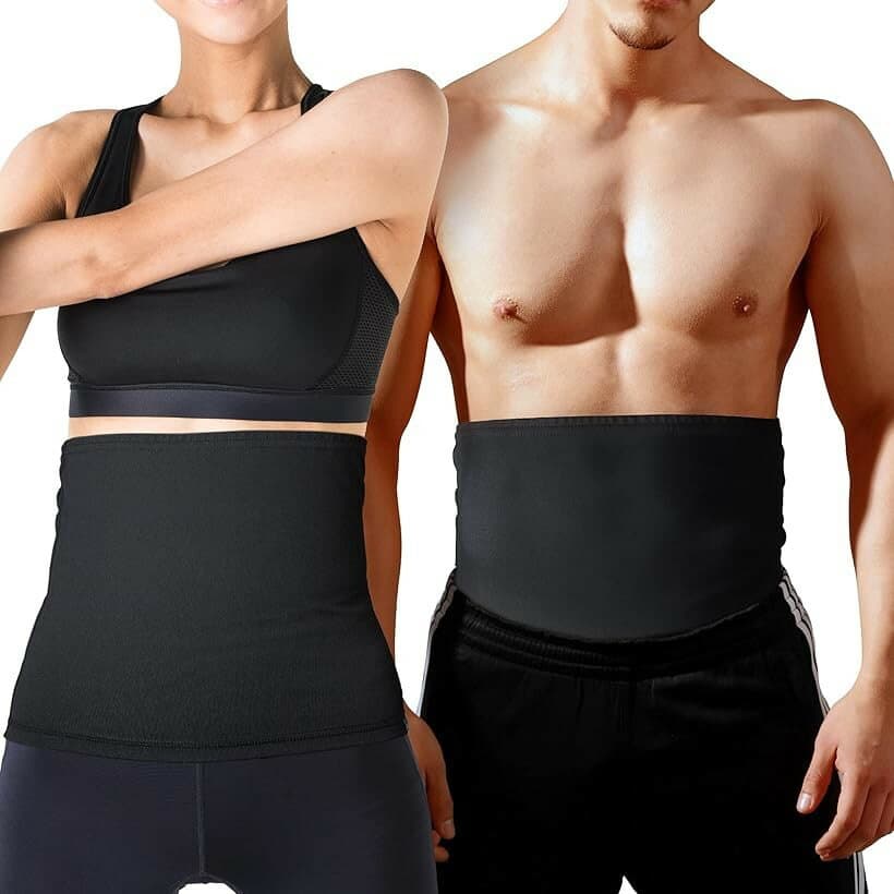 腹巻 ダイエット 発汗ベルト 着圧 腹圧 ウエストベルト サウナベルト コルセット メンズ レディース (ブラック, 3XL)