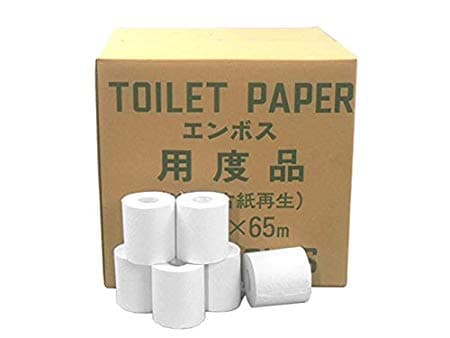 【※代引き不可/1ケース100個セット販売※】【Hエンボス用度品65m1R】送料無料 トイレットペーパー まとめ買い 業務用トイレットペーパー 家庭用トイレットペーパー 消耗品 日用品 ハードシングル エンボス加工 ミシン目無 無包装 再生紙100% 管理会社 公共施設 thumbnail 2