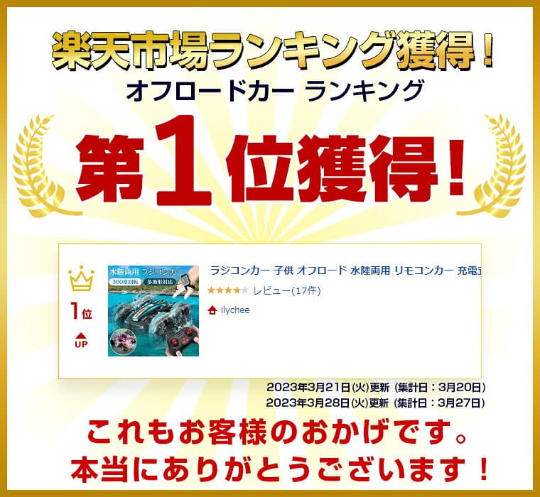 ラジコンカー 子供 ラジコン オフロード 水陸両用 リモコンカー 充電式 スタントカー オフロード 両面駆動 デュアルリモコン RCカー 小型 コンパクト ドリフトカー 子供向け 男の子 誕生日 入学祝い プレゼント リモコン付き おもちゃ 室内室外 thumbnail 3