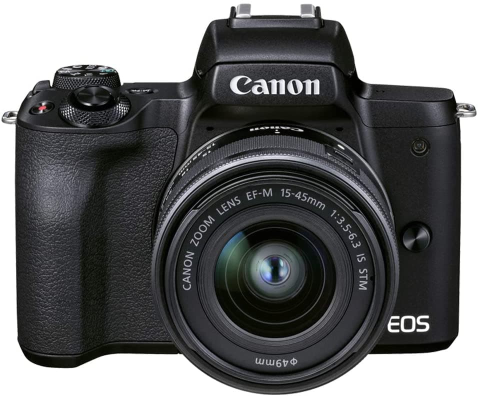 キヤノン EOS Kiss M2 標準ズームレンズキット ブラック ミラーレス一眼カメラ イオス Canon（出荷後転送不可） thumbnail 2