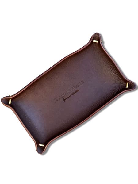 ビリーブインミラクル BELIEVEINMIRACLE 【 LEATHER TRAY ( DARK BROWN ) レザートレイ ダークブラウン 】[ 正規品 ] 牛革 キャッシュトレイ レザートレー アクセサリー小物置き カスタム 名入れ 文字入れ 刻印 開店祝い カスタム ギフト プレゼント 人気 ブランド おしゃれ thumbnail 2
