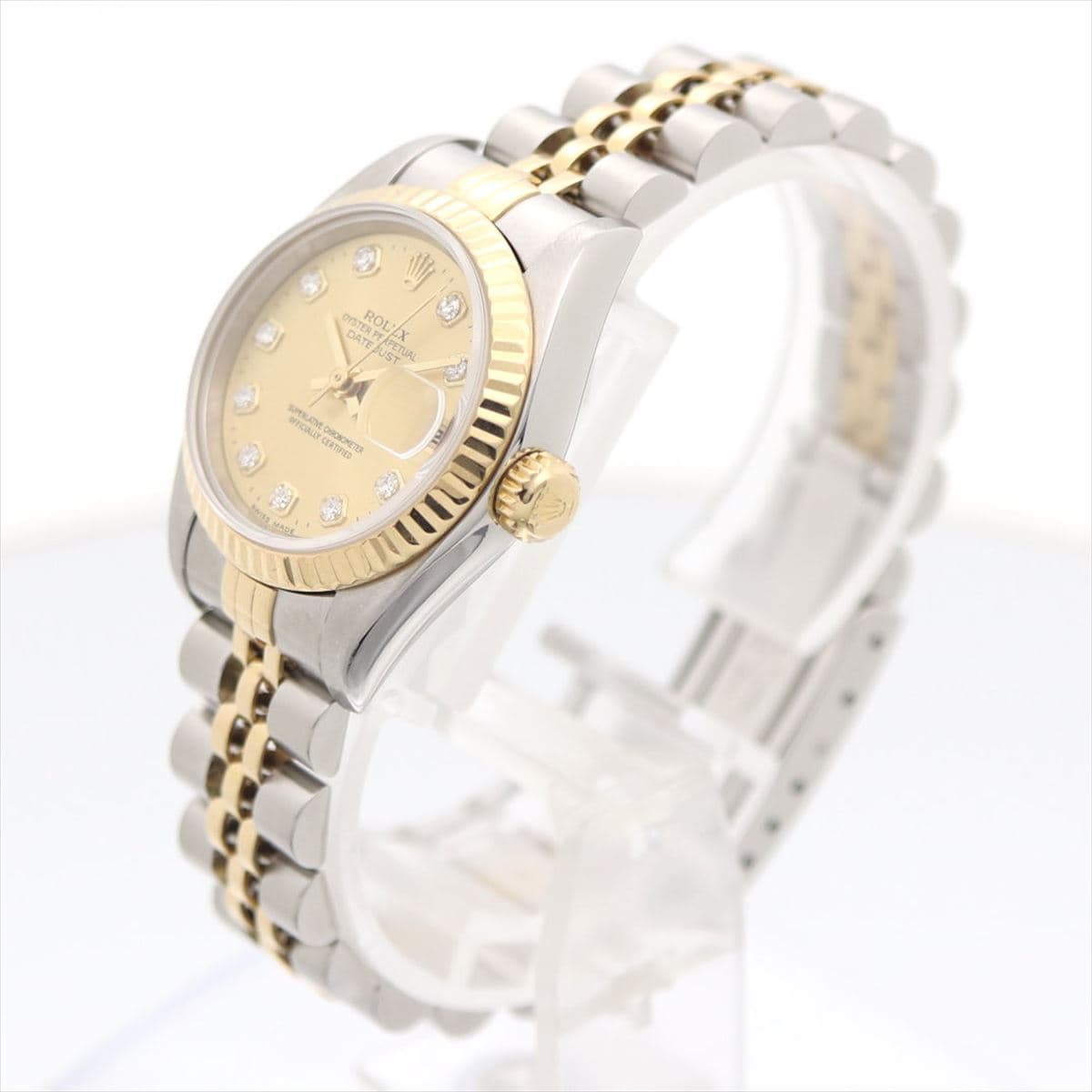 【ギフトランク】ロレックス ROLEX レディース 女性 腕時計 シルバー ゴールド コンビ 新10P ダイヤモンド ステンレススチール 18金 K18YG 69173G 誕生日 記念日 プレゼント ギフト【動画】【中古】 thumbnail 3