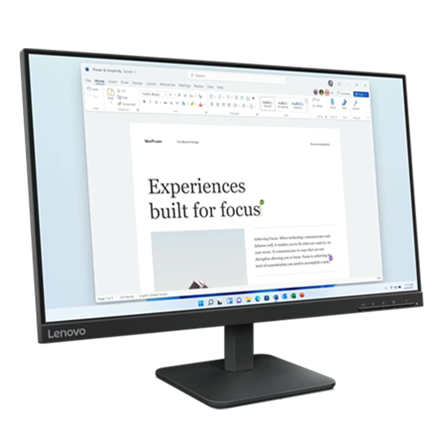 【短納期】【公式・直販】 モニター 23.8インチ ディスプレイ パソコン PCモニター Lenovo L24-4e モニター FHD IPS WLED液晶 ノングレア VGA HDMI 3年保証 thumbnail 3