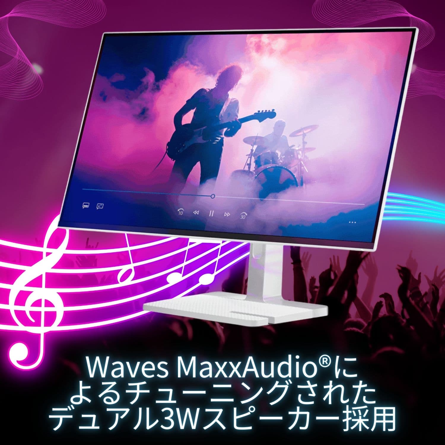 【短納期】【公式・直販】 モニター 27インチ ディスプレイ パソコン PCモニター L27h-4A QHD IPS WLED液晶 ノングレア HDMI スピーカー搭載 3年保証 thumbnail 3